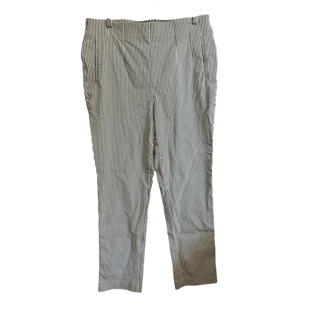 Rafaella Women's Size‎ 14 Pull On Ankle Pants Striped Career Casual